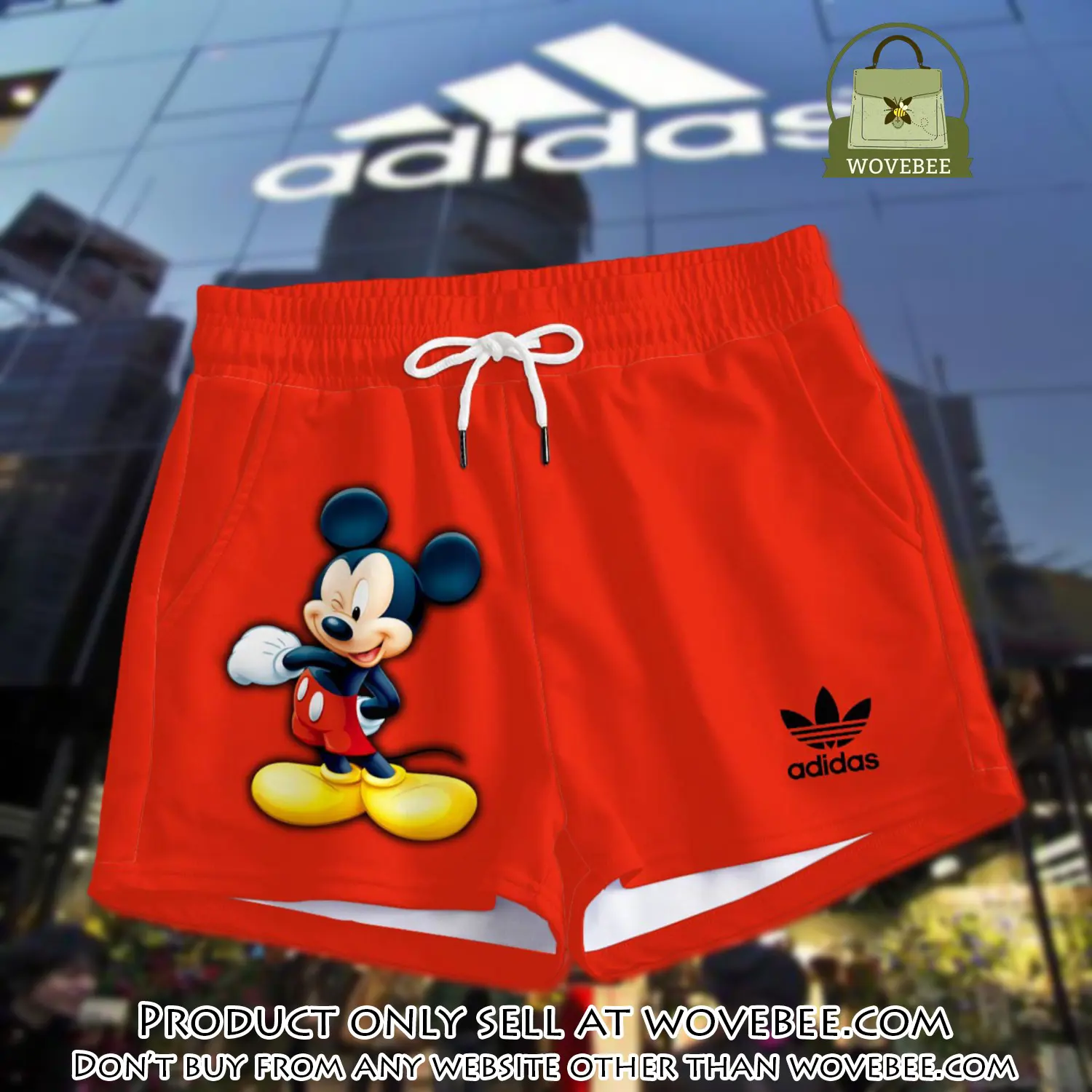 Premium mickey mouse in adidas women shorts lady beach shorts wms1082 wvb1415661